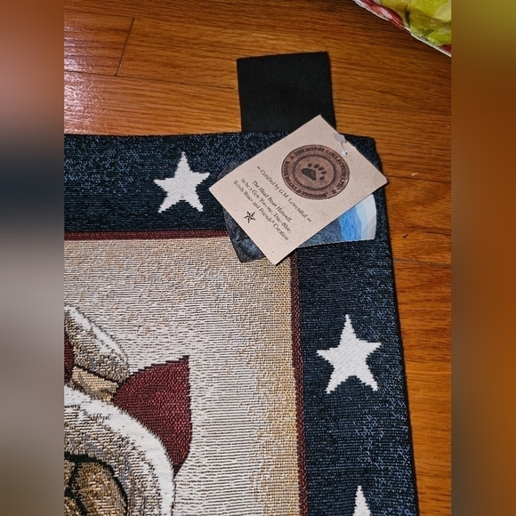 Boyds Bears Patriotic Home of the Free Tapestry Decor America - Picture 3 of 5